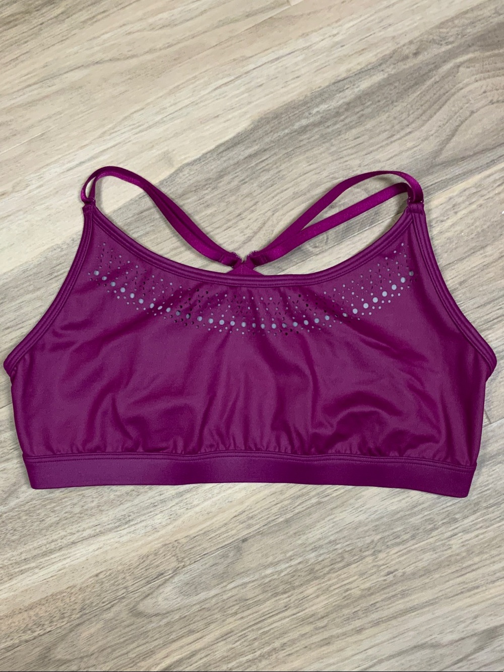 Women’s Plum Performance Sports Bralette with Perforated Detail